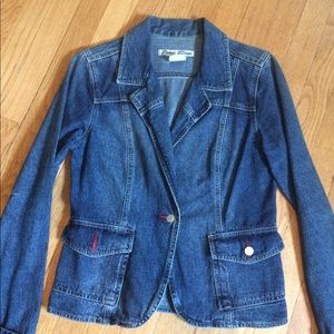 Vintage 90s jean blazer